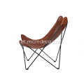 Hubane metallist raamiga Butterfly Lounge Chair